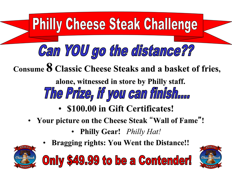 Philly Cheese Steak Challenge